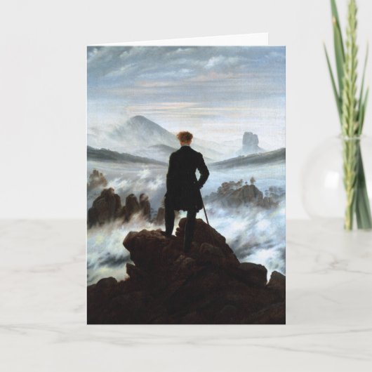Wanderer above the Sea of Fog - Customizable Card Karte (Vorderseite)