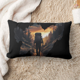 Wanderer Adventure Lumbar Pillow - Natur Explorer Lendenkissen