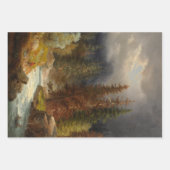 Wanderer an einem sintflutartigen Fluss in einem d Geschenkpapier Set (Vorderseite)