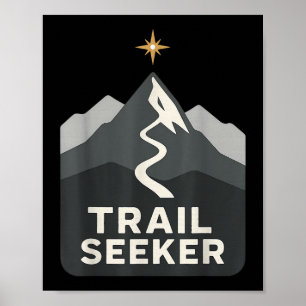Wanderer Bergwandern für Naturliebhaber  Poster