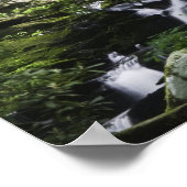 Wanderer bewundert Falls Branch Falls Poster (Ecke)
