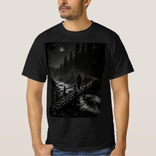 Wanderer Collection WO07 – Mondbeschienene Holzbrü T-Shirt