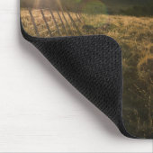 Wanderer, der Fitz Roy Berge, Patagonia betrachtet Mousepad (Ecke)