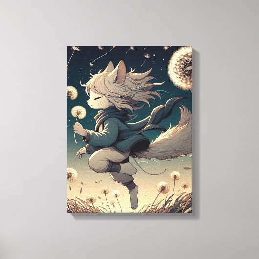 Wanderer der Nacht Leinwanddruck (Vorderseite)