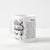 Wanderer-Familien-Wappen Tasse (Vorderseite Links)