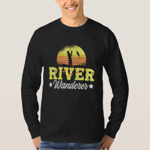 Wanderer Fischen im Fluss T-Shirt