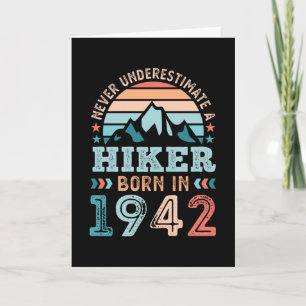 Wanderer, geboren 1942, 80. Geburtstag Wandern Ret Karte