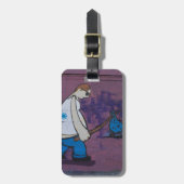 Wanderer Graffiti Gepäckanhänger (Vorderseite vertikal)