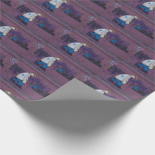 Wanderer Graffiti Geschenkpapier (Ecke)