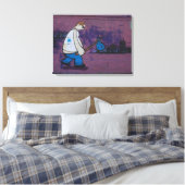 Wanderer Graffiti Leinwanddruck (Insitu (Schlafzimmer))