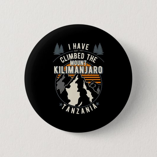 Wanderer haben nicht klettersteigen Berg Kilim Button (Vorderseite)