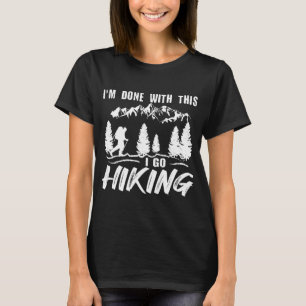 Wanderer Idee Wandern Mama Frauen wandern Männer v T-Shirt