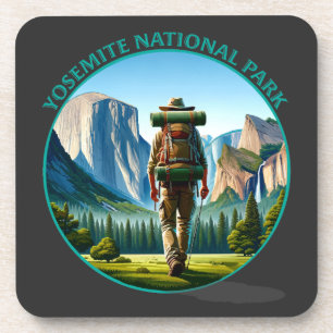 Wanderer im Yosemite Nationalpark Getränkeuntersetzer
