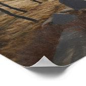 Wanderer in den Hügeln Poster (Ecke)