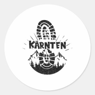 Wanderer Kärnten Kärnten Österreich Urlaub Runder Aufkleber