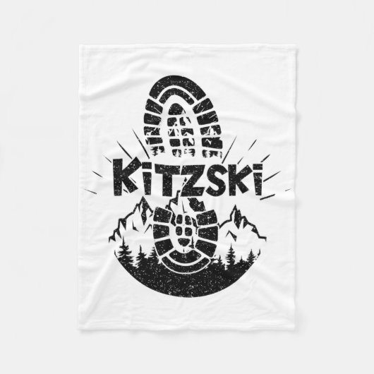 Wanderer Kitzski Tirol Österreich Urlaub Fleecedecke (Vorderseite)