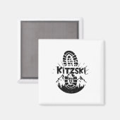 Wanderer Kitzski Tirol Österreich Urlaub Magnet (Vorderseite/Rückseite)