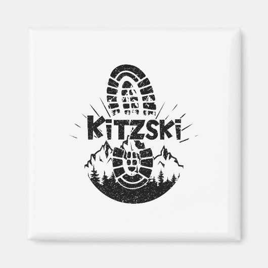 Wanderer Kitzski Tirol Österreich Urlaub Magnet (Vorne)