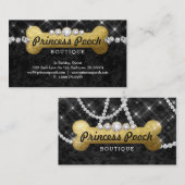 Wanderer-Knochen-Gold Prinzessin-Pooch Dog Care Visitenkarte (Vorne/Hinten)