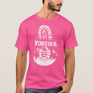 Wanderer Korsika Frankreich Wanderurlaub Ski T-Shirt