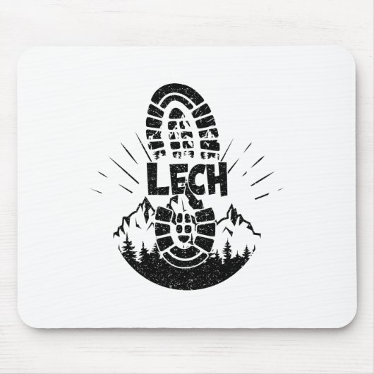 Wanderer Lech Vorarlberg Österreich Urlaub  Mousepad (Vorne)