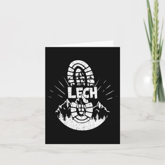 Wanderer Lech Vorarlberg Österreich Wanderurlaub Karte (Vorderseite)