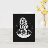 Wanderer Lech Vorarlberg Österreich Wanderurlaub Karte (Gelbe Blume)