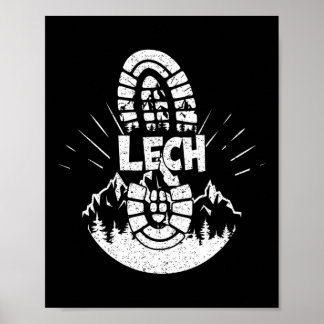 Wanderer Lech Vorarlberg Österreich Wanderurlaub Poster