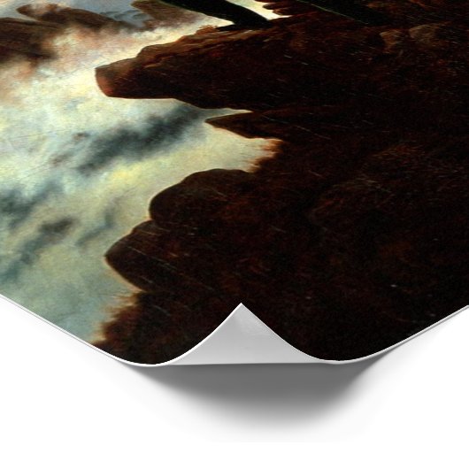 Wanderer oberhalb des Nebelmeers - Friedrich Poster (Ecke)