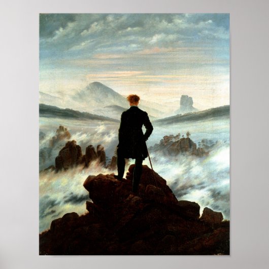 Wanderer oberhalb des Nebelmeers - Friedrich Poster (Vorne)