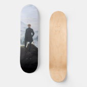 Wanderer oberhalb des Nebelmeers (von C.D. Friedri Skateboard (Vorderseite)
