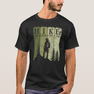 Wanderer Periodensystem Elemente Outdoor Wandern N T-Shirt