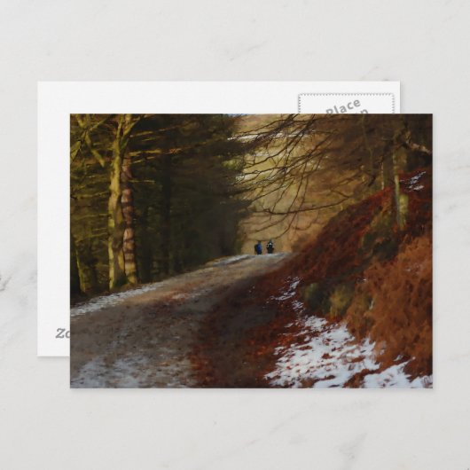 Wanderer Postkarte (Vorne/Hinten)