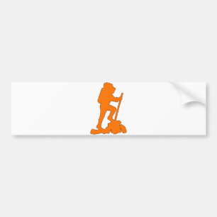 Wanderer-Silhouette-Emblem-grafischer Autoaufkleber
