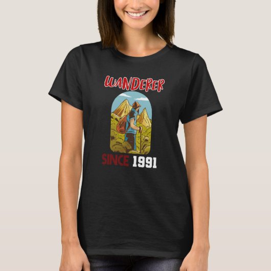 Wanderer since 1991 T-Shirt (Vorderseite)