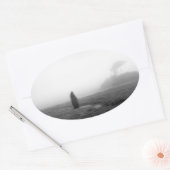 Wanderer-Sticker Ovaler Aufkleber (Umschlag)