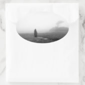 Wanderer-Sticker Ovaler Aufkleber (Tasche)