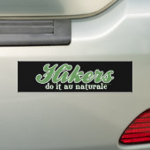 Wanderer tun es Au Naturale Autoaufkleber (Auf Auto)