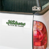 Wanderer tun es im Holz Autoaufkleber (Auf Lkw)