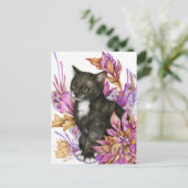 Wanderer - Tuxedo Kunst, Dichtung und Musik Postkarte (Stehend Vorderseite)