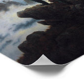 Wanderer über dem Meer des Fog Poster drucken (Ecke)