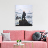 Wanderer über dem Meer des Nebels / Friedrich Leinwanddruck (Insitu (Wohnzimmer))