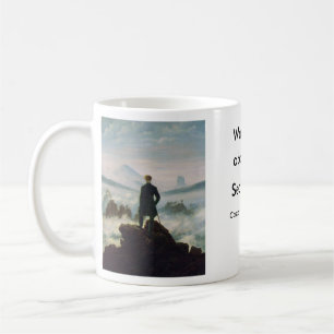 Wanderer über dem Meer des Nebels Kaffeetasse