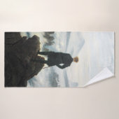 Wanderer über dem Nebel-Meer, Friedrich Badehandtuch (Badehandtuch)