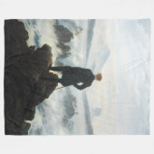 Wanderer über dem Nebel-Meer, Friedrich Fleecedecke (Vorderseite (Horizontal))