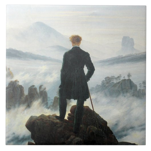 Wanderer über dem Nebel-Meer, Friedrich Fliese (Vorderseite)