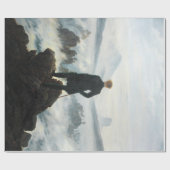 Wanderer über dem Nebel-Meer, Friedrich Geschenkpapier (Flach)