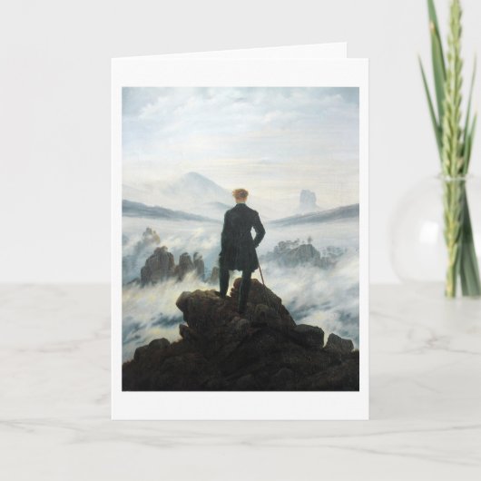 Wanderer über dem Nebel-Meer, Friedrich Karte (Vorderseite)