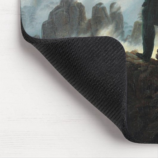 Wanderer über dem Nebel-Meer, Friedrich Mousepad (Ecke)