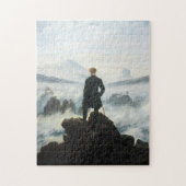 Wanderer über dem Nebel-Meer, Friedrich Puzzle (Vertikal)